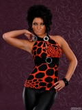 Sexy Neck-Top mit Zierschnalle
